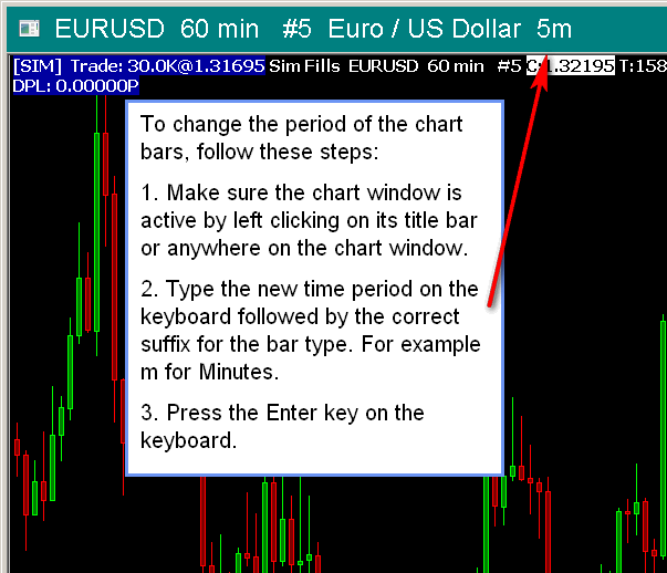 Changing Chart Bars Period - Sierra Chart