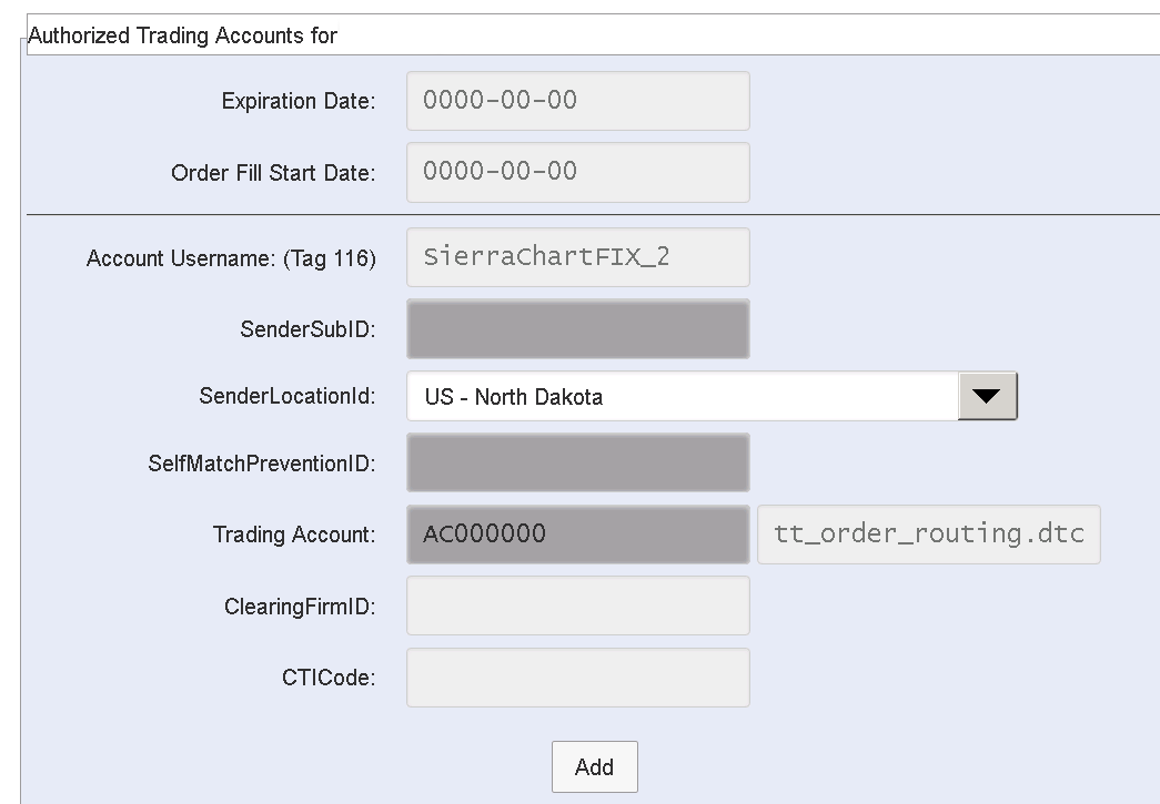 Trading Account Assignment Form